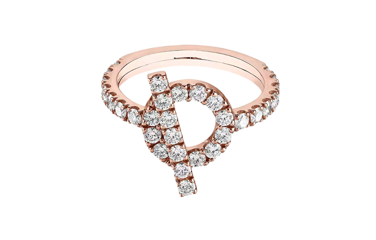 Order (Women) HERMES Rose Gold Diamond Ring for Women - Xiaoq Series. H219612B-000