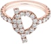 Order (Women) HERMES Rose Gold Diamond Ring for Women - Xiaoq Series. H219612B-000