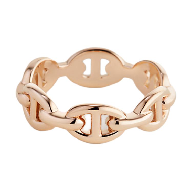 (Women) HERMES Rose Gold Ring for Women - Original Design in Gold. H110025B 00050