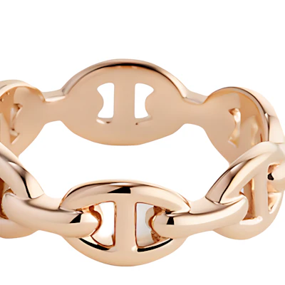 (W) Cincin Emas Rose HERMES Wanita - Rekaan Asli dalam Emas. H110025B 00050 Shop (W) Cincin Emas Rose HERMES Wanita - Rekaan Asli dalam Emas. H110025B 00050