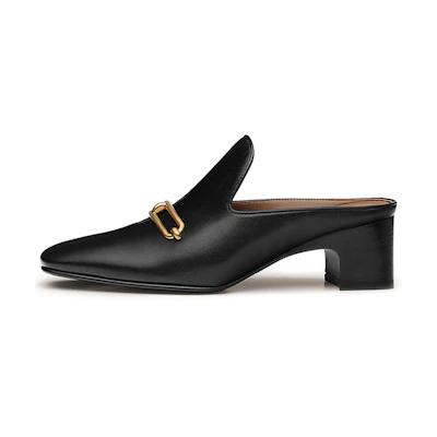 (W) HERMES Roulis 'Black Gold Buckle'