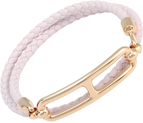 (W) HERMES Gelang Roulis Double Circle Calfskin Wanita Ungu Muda Merah Jambu. H071727FO09T1 Shop (W) HERMES Gelang Roulis Double Circle Calfskin Wanita Ungu Muda Merah Jambu. H071727FO09T1