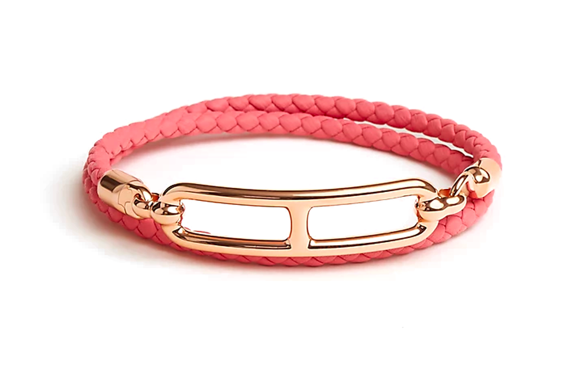 (Women) HERMES Roulis Double Tour Bracelet Women’s - Rhododendron Pink. H071727FO8WT2