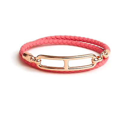 (Women) HERMES Roulis Double Tour Bracelet Women’s - Rhododendron Pink. H071727FO8WT2