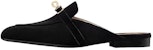 (Women) HERMES Round-Toe Slip-On Velvet Slippers 'Black' H202120Z-02