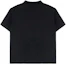 Lookbook (W) HERMES Kaos Hitam Lengan Pendek Kasual Cetak Huruf Bulat SS22 H2H4604DU02