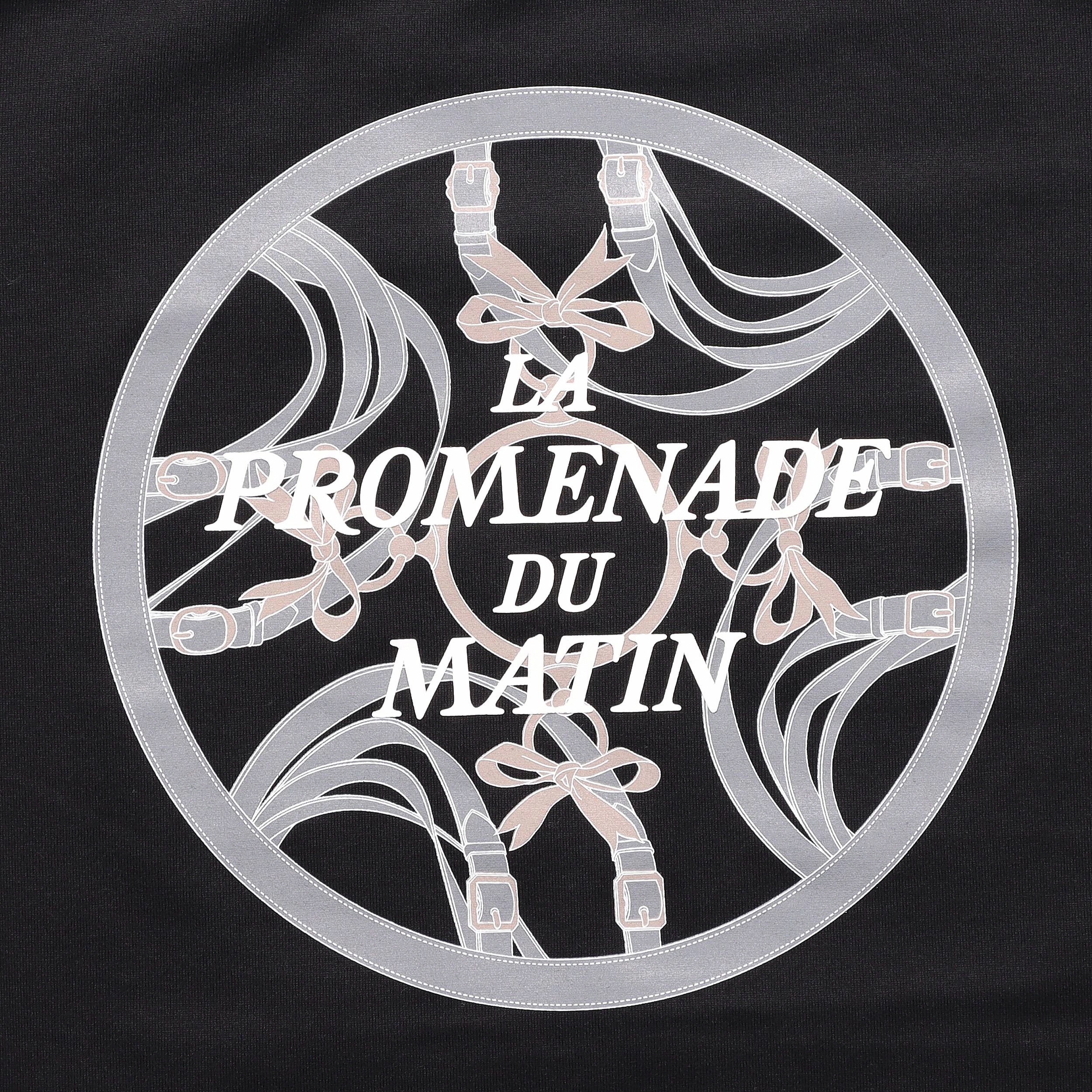 (Women) HERMES Round Letter Print Black Casual Short Sleeve Tee  SS22 H2H4604DU02 圖 6