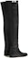 Lookbook (Women) HERMES Round Toe Flat Over-the-Knee Boots 'Black Calfskin' H232069Z-02