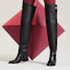 Shop (W) Bottes Plates Rondes au Genou HERMÈS ''Cuir de Veau Noir'' H232069Z-02
