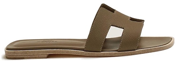 (W) HERMES Sandalia Plana Punta Redonda 'Marrón Oscuro' H202272Z-X3 Order (W) HERMES Sandalia Plana Punta Redonda 'Marrón Oscuro' H202272Z-X3