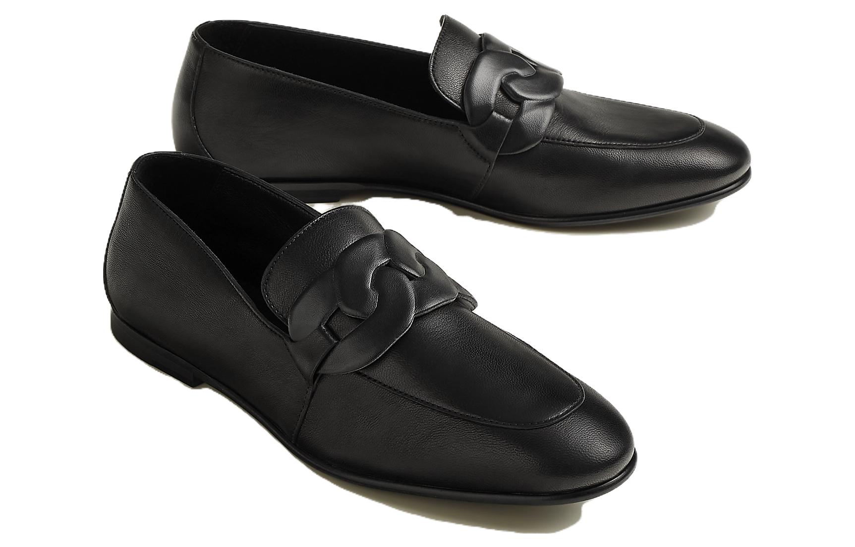 Lookbook (W) HERMES Kasut Loafer Hujung Bulat 'Hitam' H232011Z-02