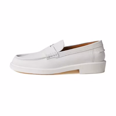 (W) HERMES Round Toe Loafer 'Blanc'