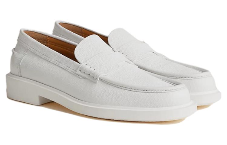 (W) HERMES Round Toe Loafer 'Blanc' 圖 2
