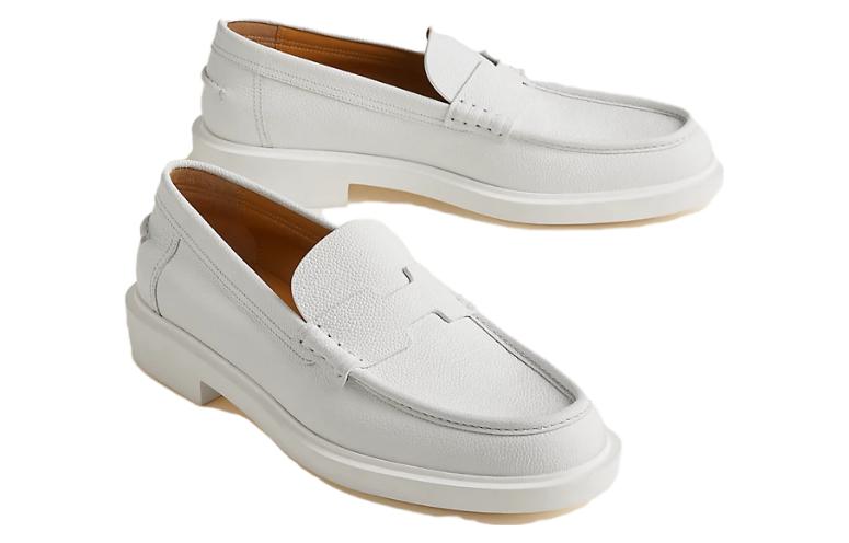 (W) HERMES Round Toe Loafer 'Blanc' 圖 3