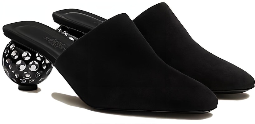 (Women) HERMES Round Toe Slip-On 'Black Cut-Out Heel' H212001Z-02 Lookbook (Women) HERMES Round Toe Slip-On 'Black Cut-Out Heel' H212001Z-02