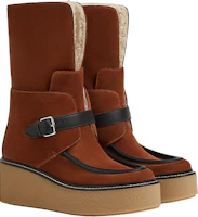 Lookbook (W) Bottines à Enfiler à Bout Rond HERMÈS ''Marron'' H232029Z-20