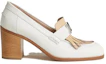 Order (W) HERMES Kasut Tumit Tinggi Slip-On Hujung Bulat 'Putih' H221066Z-91