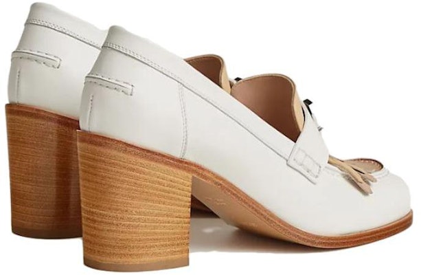 (Women) HERMES Round Toe Slip-On High Heels 'White' H221066Z-91 Shop (Women) HERMES Round Toe Slip-On High Heels 'White' H221066Z-91
