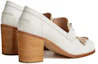 Shop (W) HERMES Kasut Tumit Tinggi Slip-On Hujung Bulat 'Putih' H221066Z-91