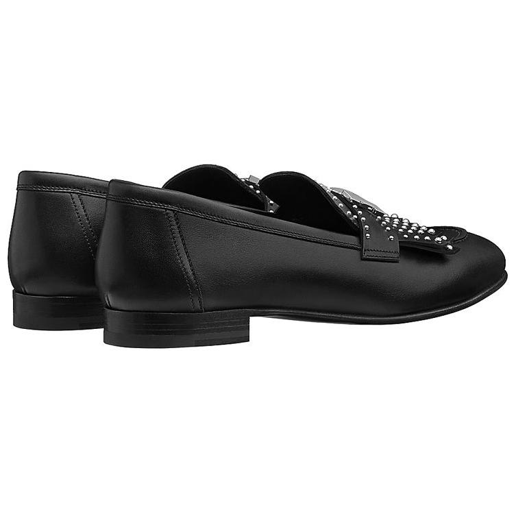 (W) HERMES Royal Loafer 'Black Calfskin Leather' 圖 4