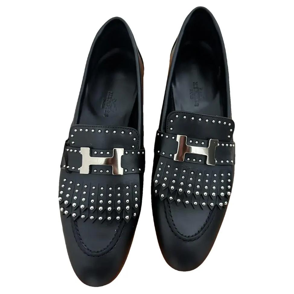 (W) HERMES Royal Loafer 'Black Calfskin Leather' 圖 5