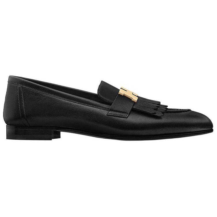 Order HERMES 愛馬仕 Royal Loafers 山羊皮 時尚樂福平底鞋 黑色
