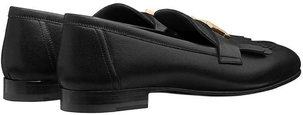 HERMES 愛馬仕 Royal Loafers 山羊皮 時尚樂福平底鞋 黑色 Shop HERMES 愛馬仕 Royal Loafers 山羊皮 時尚樂福平底鞋 黑色