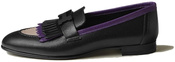 (Women) HERMES Royal Loafer 'Black Purple' H232136Z-02 (Women) HERMES Royal Loafer 'Black Purple' H232136Z-02