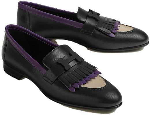(W) HERMÈS Mocassin Royal ''Noir Violet'' H232136Z-02 Lookbook (W) HERMÈS Mocassin Royal ''Noir Violet'' H232136Z-02