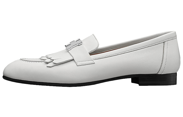 (Women) HERMES Royal Loafer 'Grey White Tassel' H181070Z-91