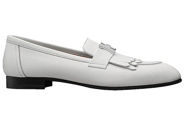 Order (W) Mocassin HERMÈS Royal ''Gris Blanc à Glands'' H181070Z-91
