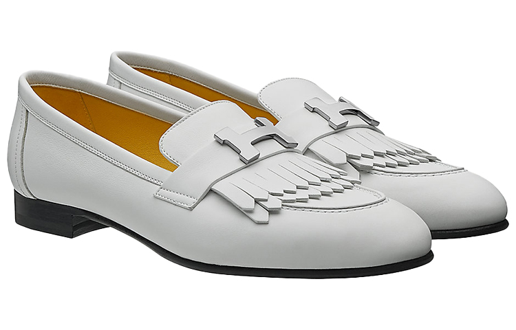 (W) HERMES Royal Loafer 'Grey White Tassel' 圖 3