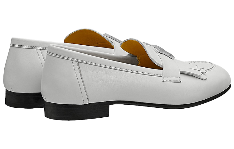 Shop (W) Mocassin HERMÈS Royal ''Gris Blanc à Glands'' H181070Z-91