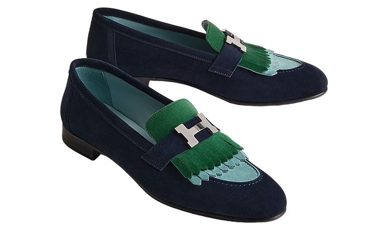 Shop (W) HERMÈS Mocassin Royal ''Bleu Marine'' H181071Z-I2