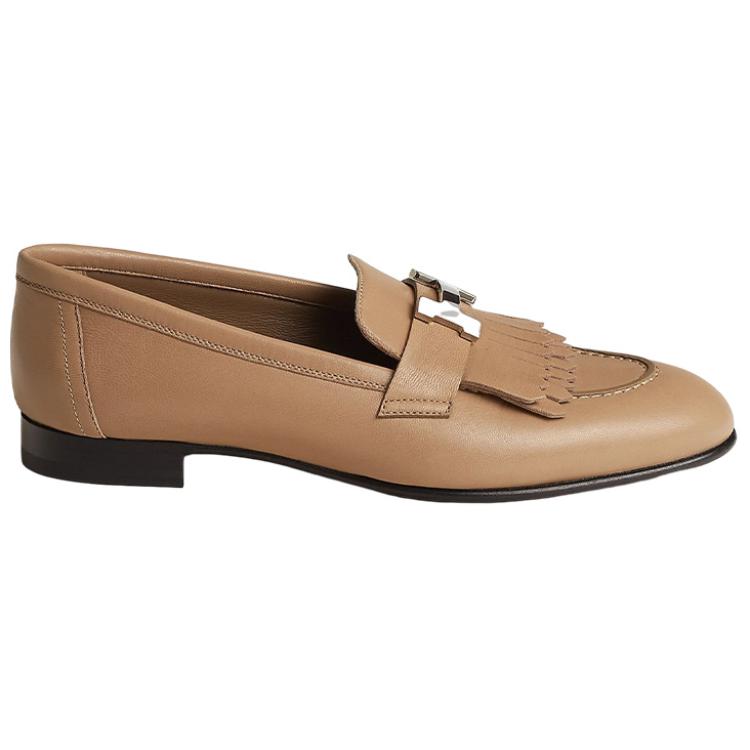 Order HERMES愛馬仕 Royal 皮革 低幫套腳 樂福鞋 女款 裸色