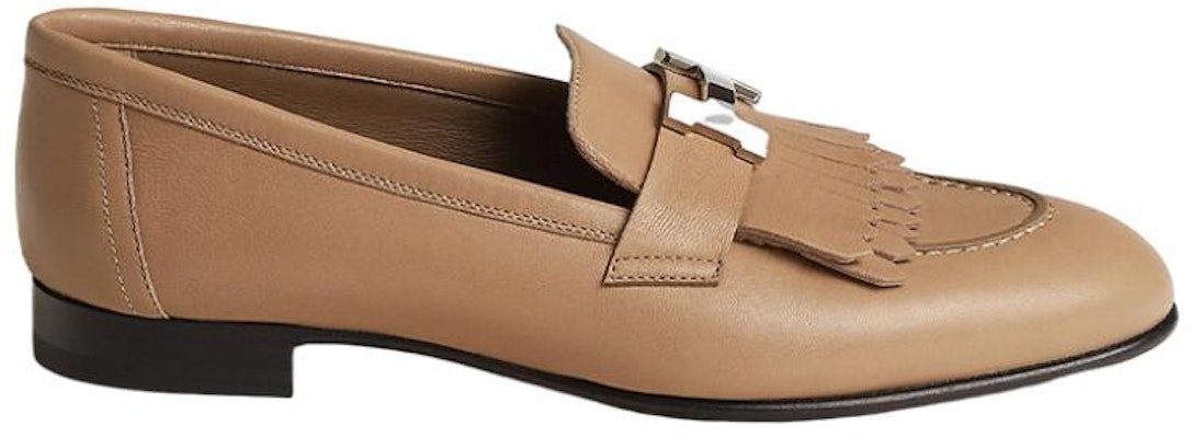 HERMES愛馬仕 Royal 皮革 低幫套腳 樂福鞋 女款 裸色 Order HERMES愛馬仕 Royal 皮革 低幫套腳 樂福鞋 女款 裸色