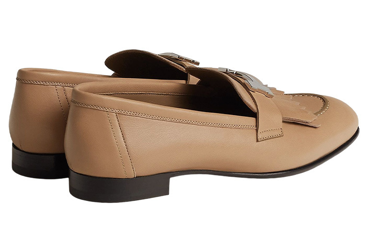 Purchase HERMES愛馬仕 Royal 皮革 低幫套腳 樂福鞋 女款 裸色