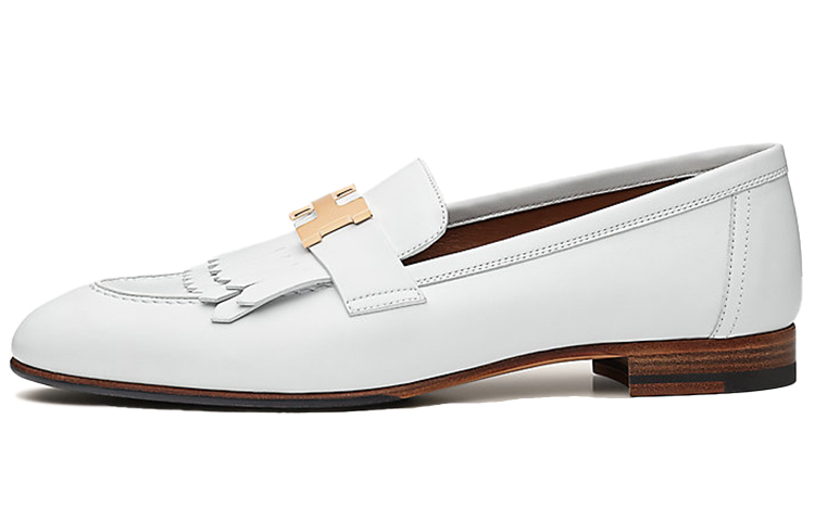 (Women) HERMES Royal Loafer 'Rose Gold Buckle White' H212214Z-90