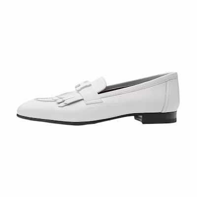 (W) HERMES Royal Loafer 'White Calfskin'