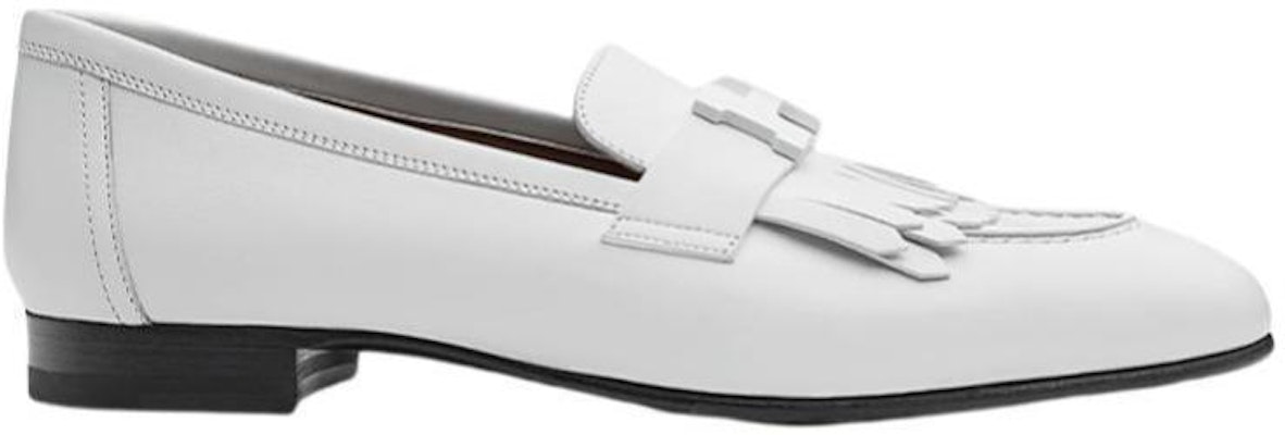 HERMES 愛馬仕 Royal 小牛皮樂福鞋 女款 白 Order HERMES 愛馬仕 Royal 小牛皮樂福鞋 女款 白