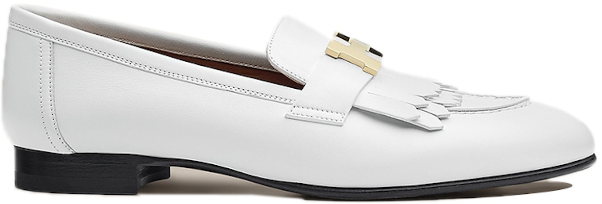 HERMES 愛馬仕 Royal 小牛皮樂福鞋 女款 白色 Order HERMES 愛馬仕 Royal 小牛皮樂福鞋 女款 白色