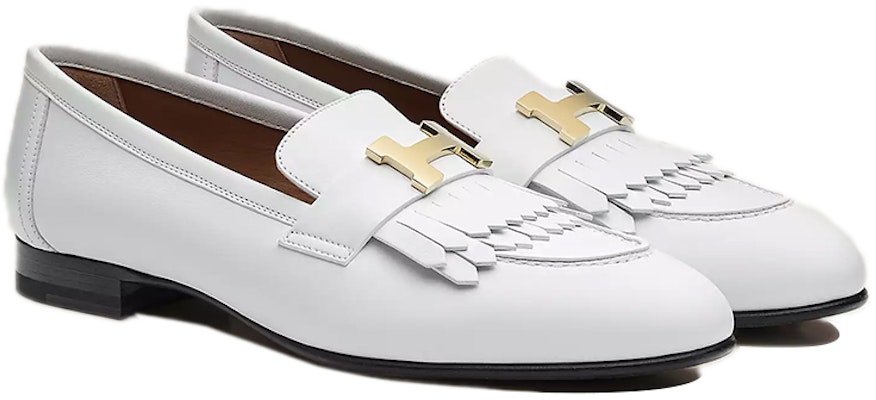 HERMES 愛馬仕 Royal 小牛皮樂福鞋 女款 白色 Lookbook HERMES 愛馬仕 Royal 小牛皮樂福鞋 女款 白色