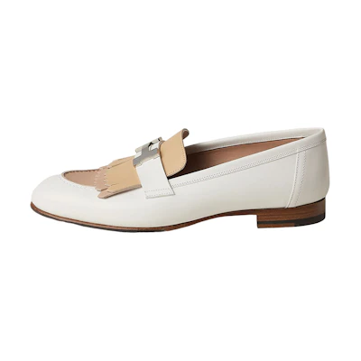 (W) HERMES Royal Loafer 'White Leather'