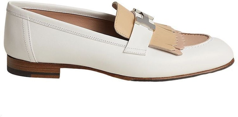 HERMES愛馬仕 Royal 皮革 低幫套腳休閒 樂福鞋 女款 白色 Order HERMES愛馬仕 Royal 皮革 低幫套腳休閒 樂福鞋 女款 白色