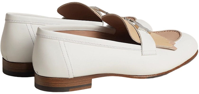 HERMES愛馬仕 Royal 皮革 低幫套腳休閒 樂福鞋 女款 白色 Purchase HERMES愛馬仕 Royal 皮革 低幫套腳休閒 樂福鞋 女款 白色