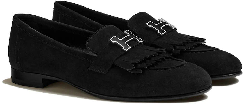 (W) HERMES Mocassino Basso ''Black Velvet'' H222068Z-02 Order (W) HERMES Mocassino Basso ''Black Velvet'' H222068Z-02