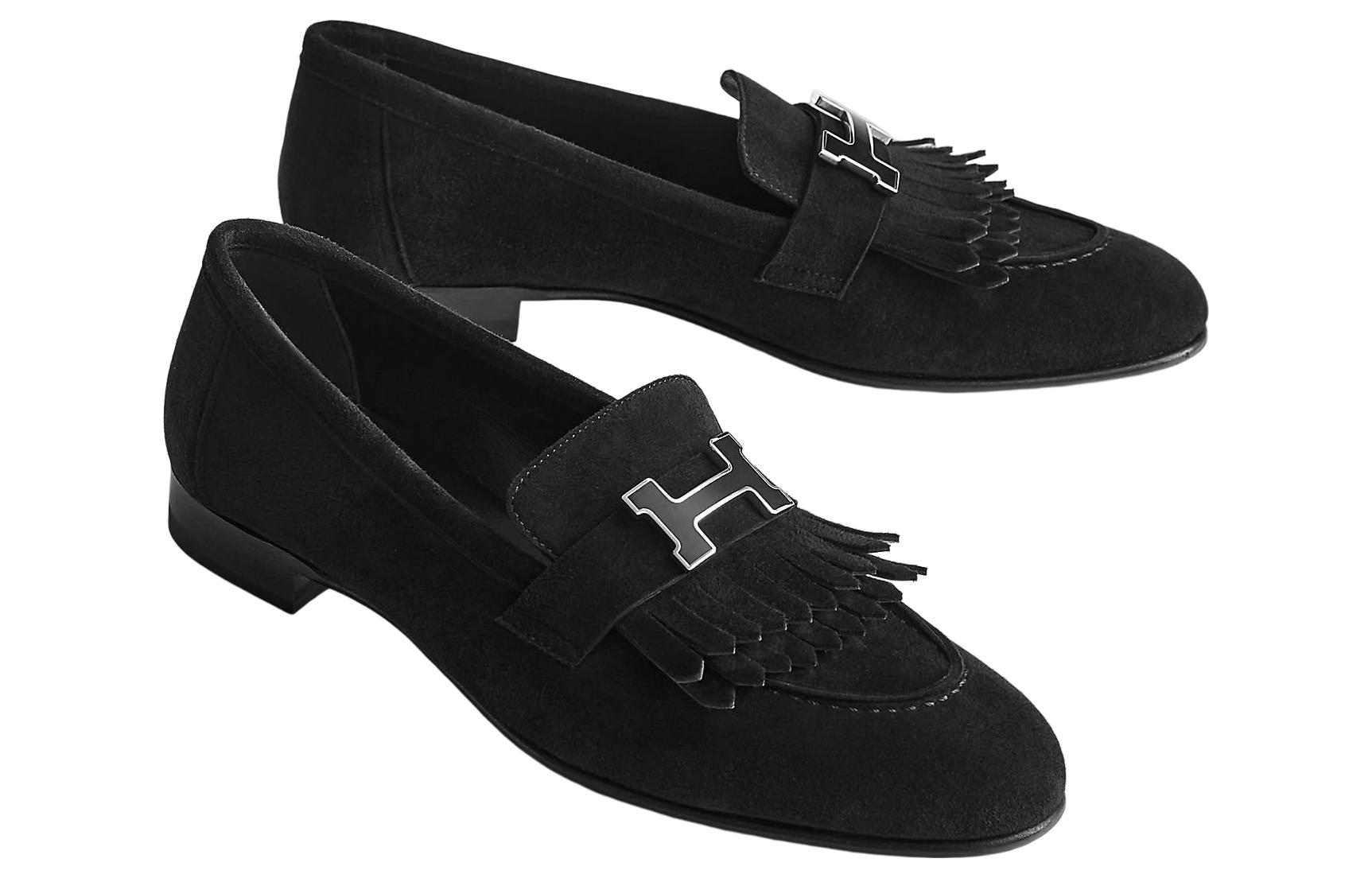 Lookbook (W) HERMES Mocassino Basso ''Black Velvet'' H222068Z-02