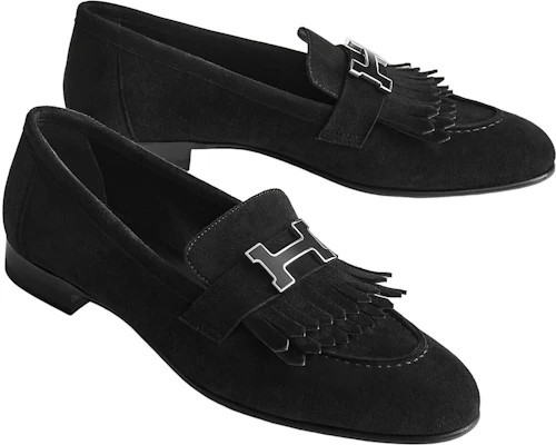 (W) HERMES Mocassino Basso ''Black Velvet'' H222068Z-02 Lookbook (W) HERMES Mocassino Basso ''Black Velvet'' H222068Z-02