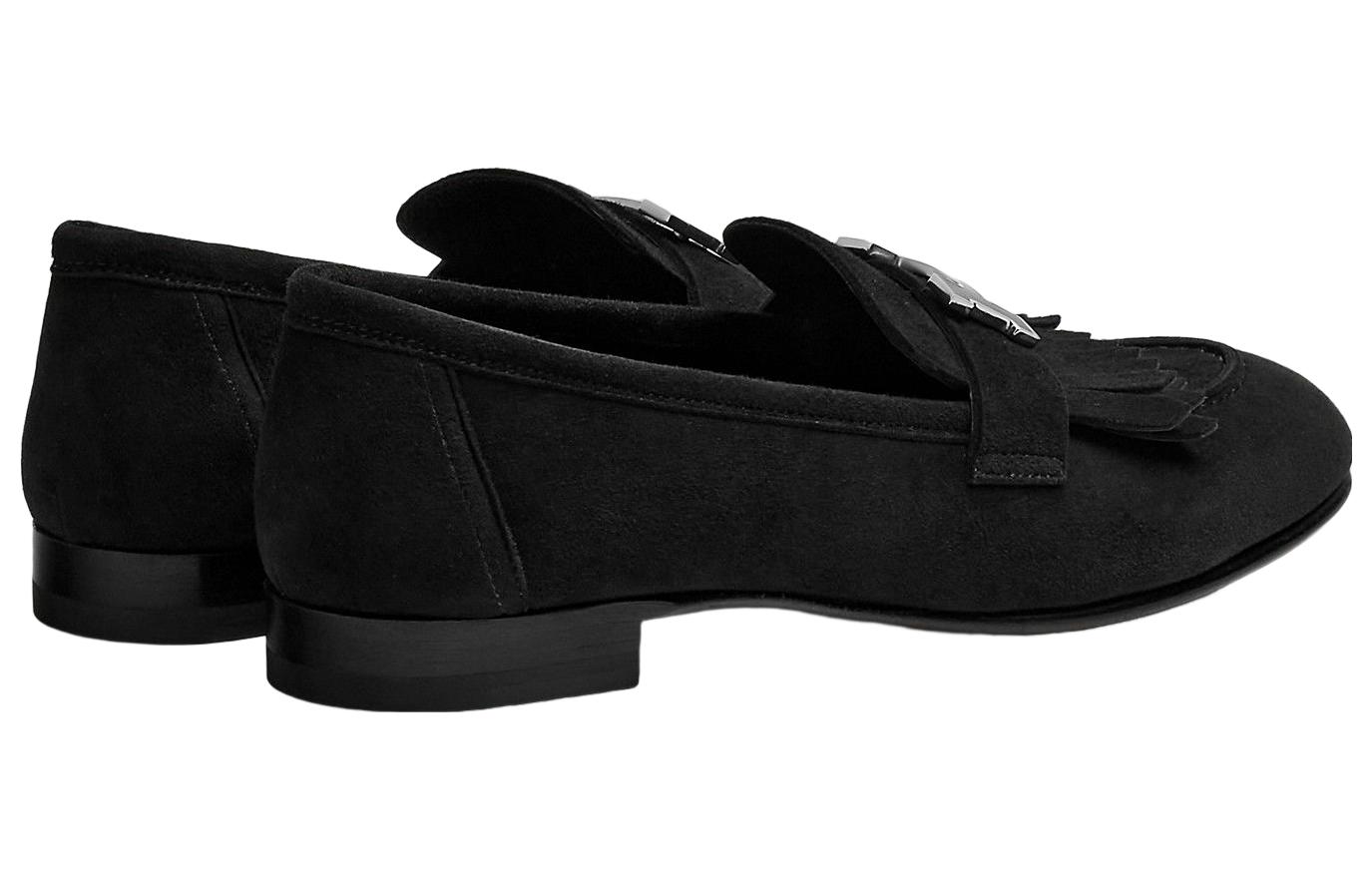 Shop (W) HERMES Mocassino Basso ''Black Velvet'' H222068Z-02