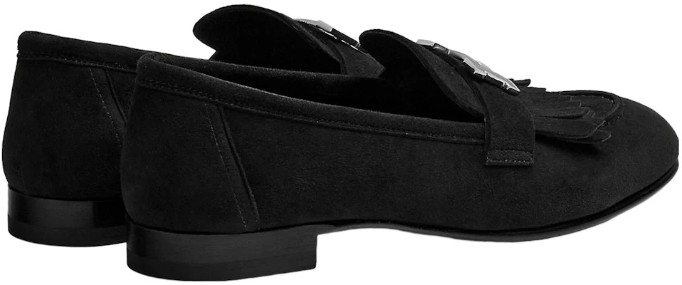 (W) HERMES Mocassino Basso ''Black Velvet'' H222068Z-02 Shop (W) HERMES Mocassino Basso ''Black Velvet'' H222068Z-02